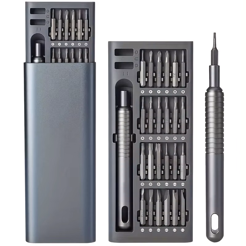 Kit de Mini Chaves de Fenda 25 em 1, Phillips e Fenda, para Produtos Eletrônicos