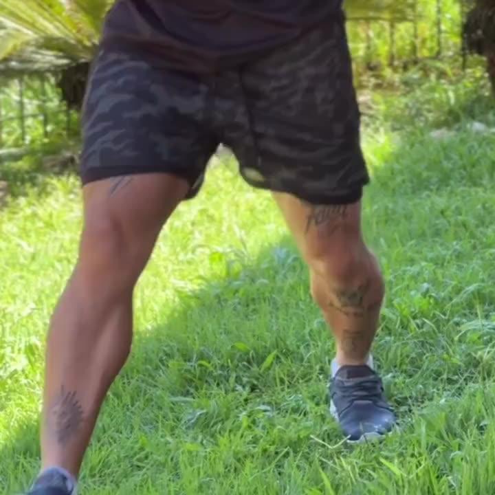 Kit 2 Bermudas Kong 2 em 1 Sports Para Academia Masculina