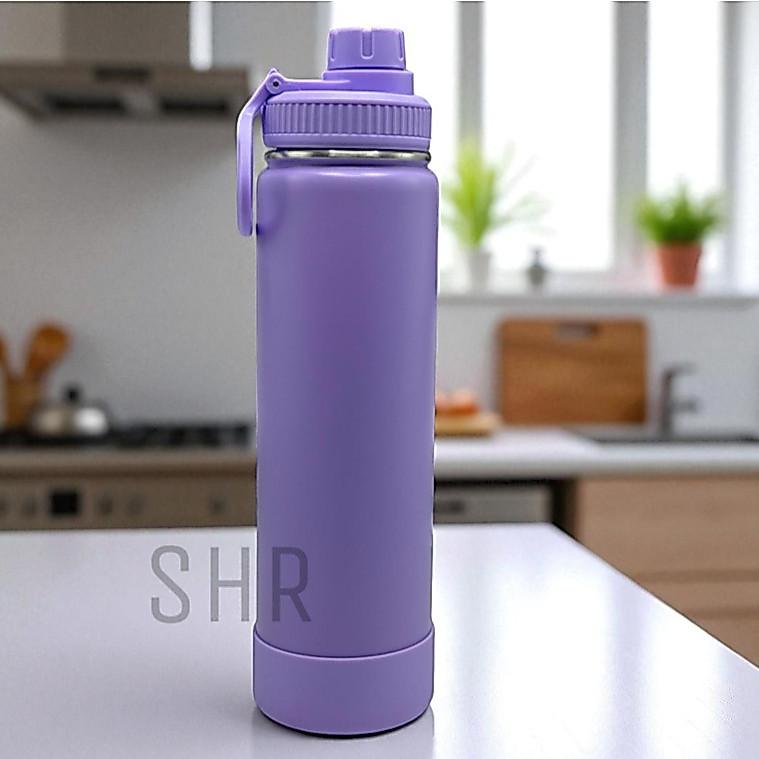 Garrafa Térmica 800ml Com Base De Silicone Removível Aço Inoxidável Quente/Frio