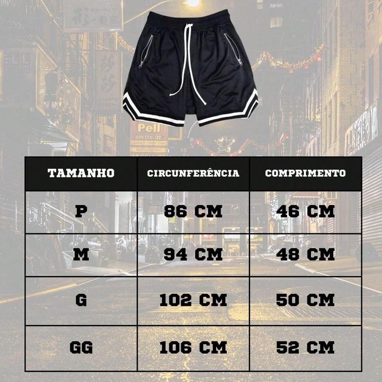 Bermuda Style Basquete Street Masculina Drip Chicago 73