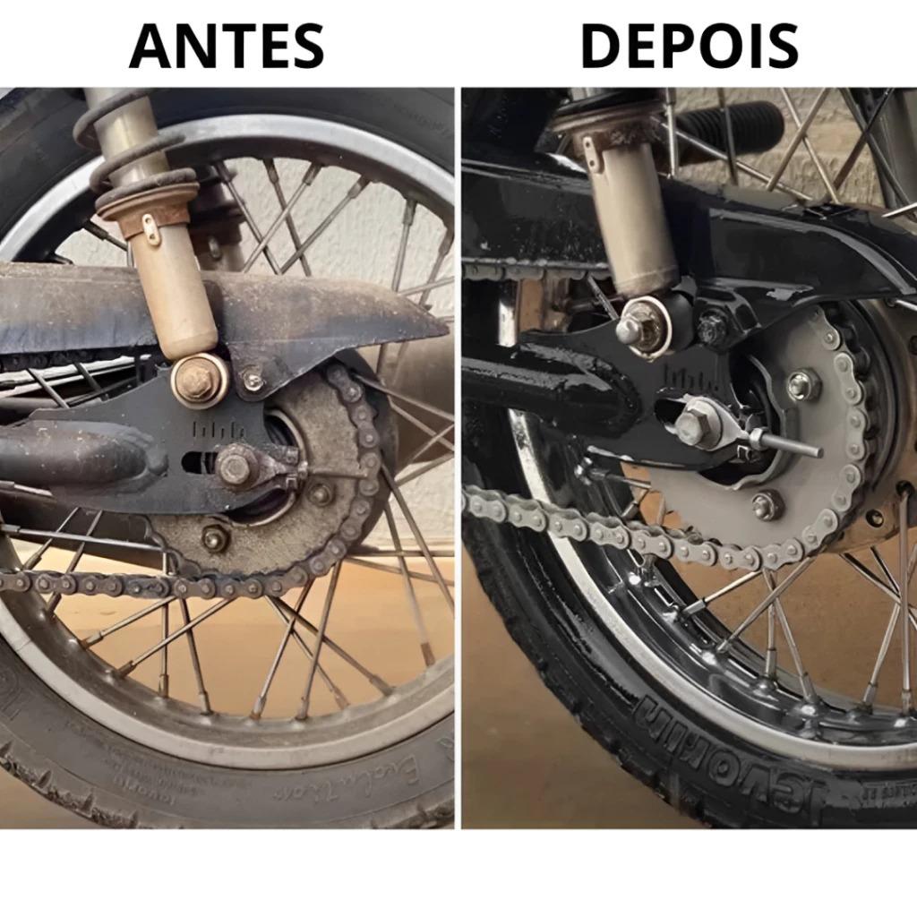 Kit Produto para Lavar Moto Cera Shampoo Desengraxante Pretinho Limpador de Corrente Vonixx