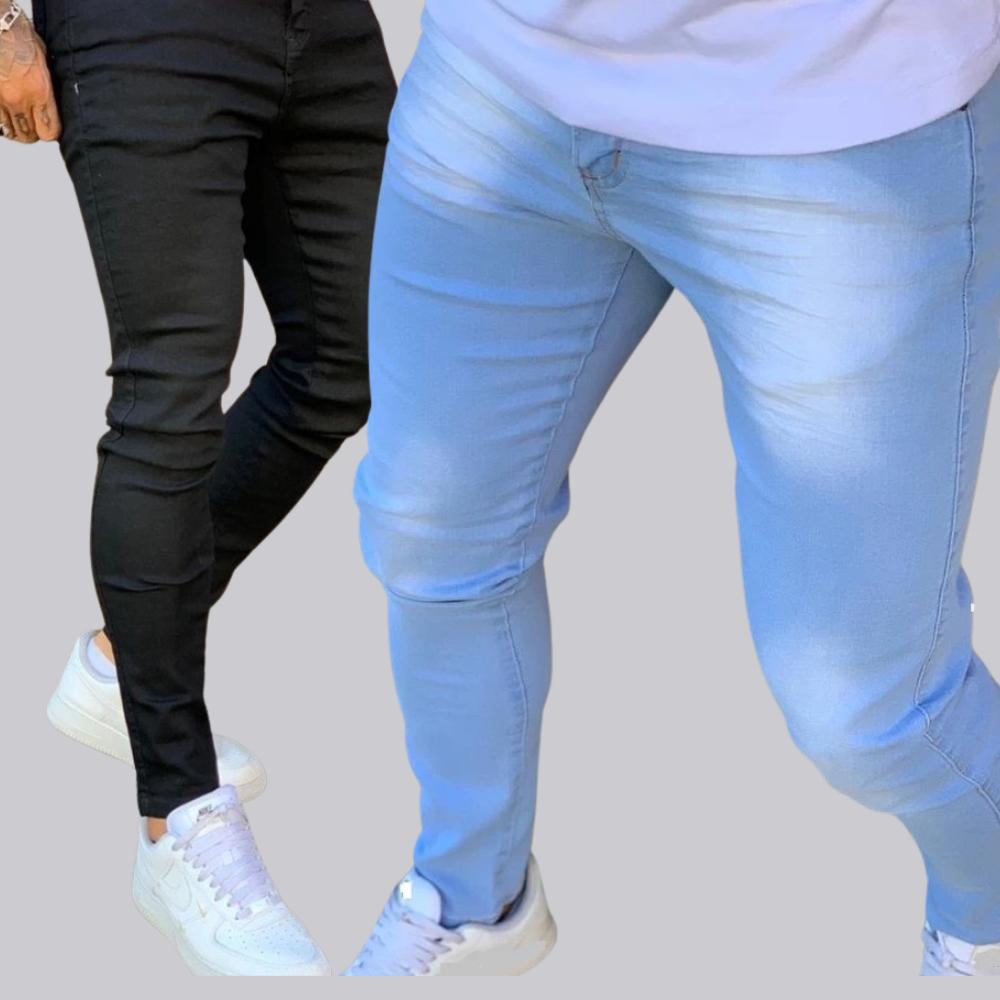 kit calças jeans masculina tradicional para trabalho direto da fabrica envio imediato promoção