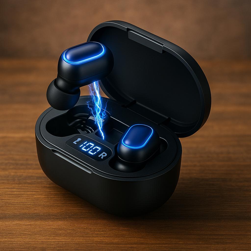 Fone de ouvido Bluetooth Sem Fio Tws Pro Premium Estéreo Preto Academia Corrida
