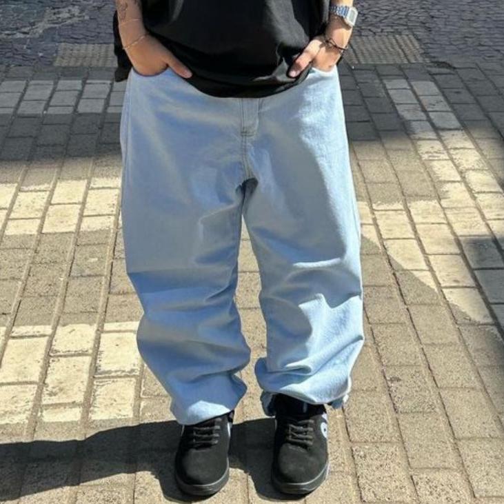 Calça Baggy Masculina Jeans Boca Larga Balão Pants Cân Sk8 Estilosa Moda Estilo Mandrake TOP 1 Y2K STREETEWEA