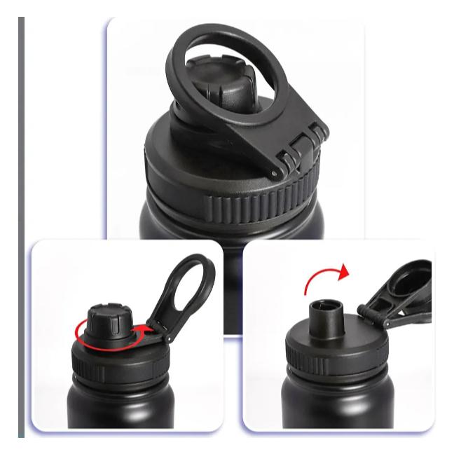 Garrafa Inox Térmica Com Capinha Protetora De Silicone Antiderrapante