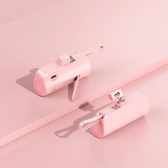 Carregador Portátil Mini Power Bank 10000mAh Com 02 Saídas Tipo-C / Lightning