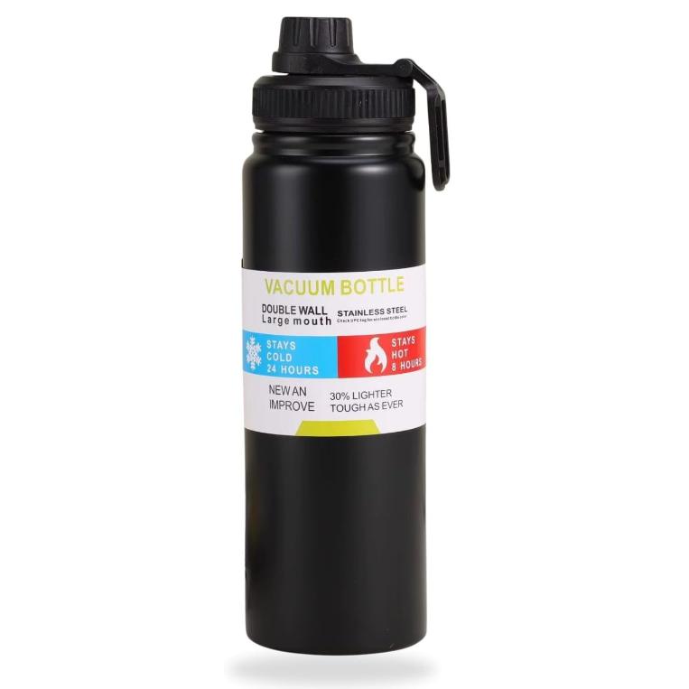 Garrafa Inox Térmica Com Capinha Protetora De Silicone Antiderrapante