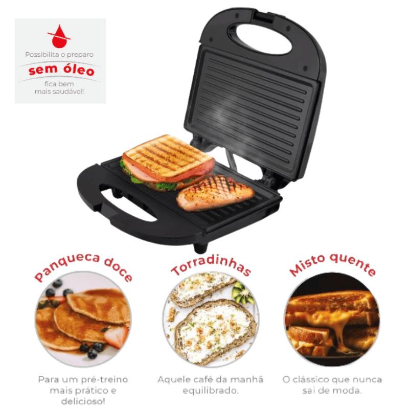 Kit Café Manhã Chaleira Elétrica + Sanduicheira 127v ou 220v - Kian