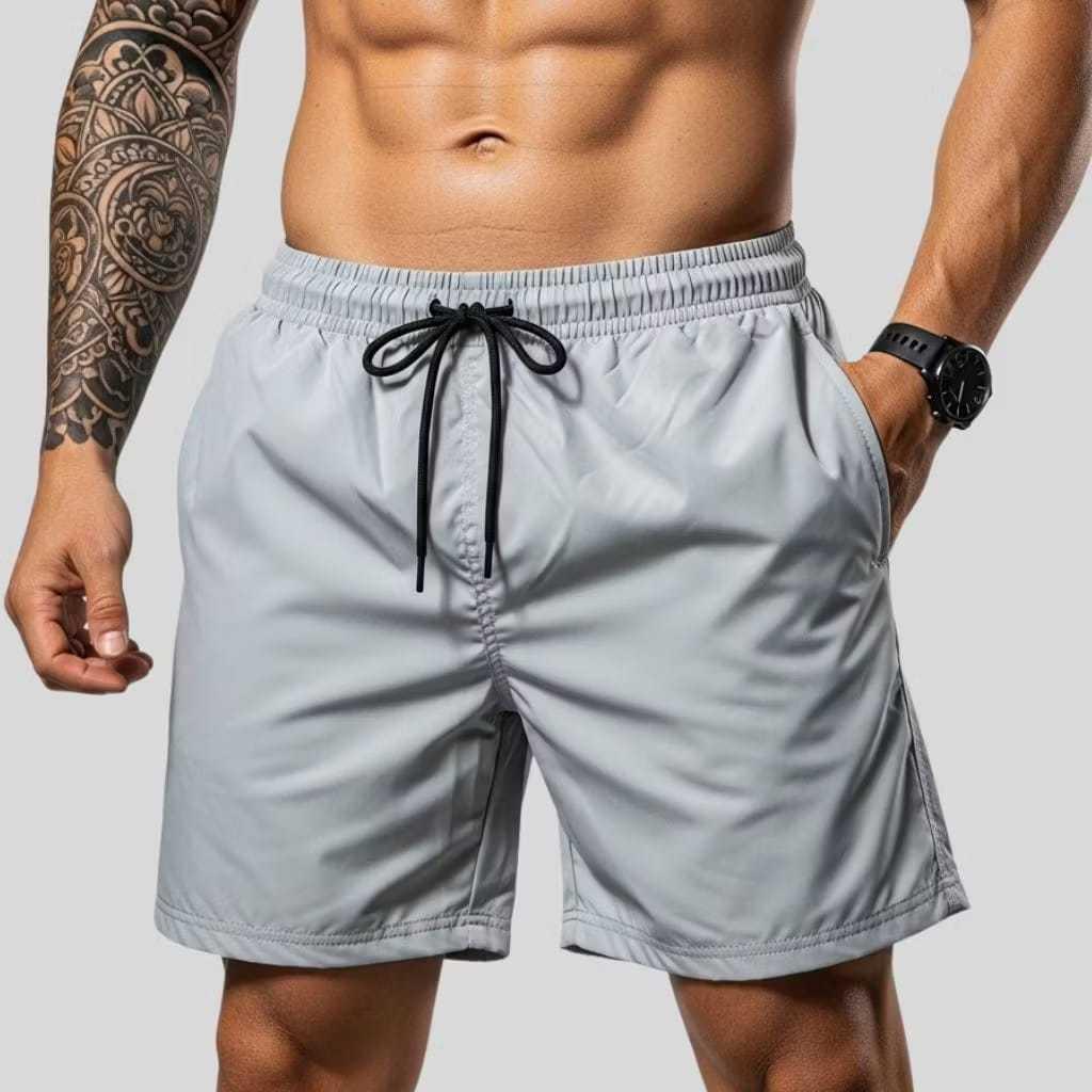 KIT 2 Bermuda Shorts Tactel com Elastano Academia Corrida CASUAL