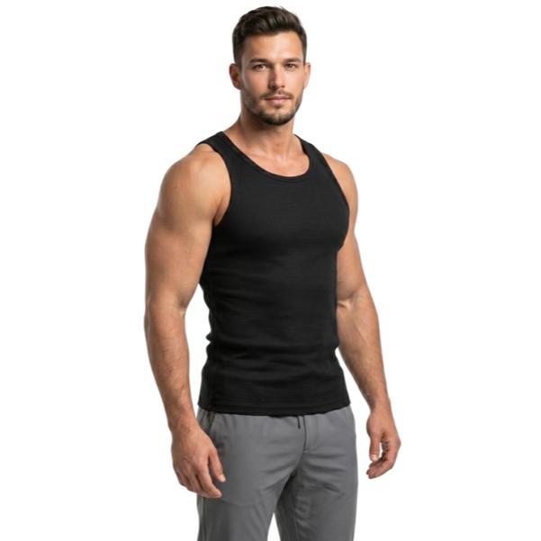 Regata Canelada Americana Masculina Slim Fit Premium Academia Casual