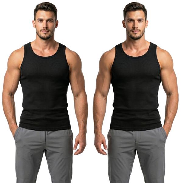 Regata Canelada Americana Masculina Slim Fit Premium Academia Casual