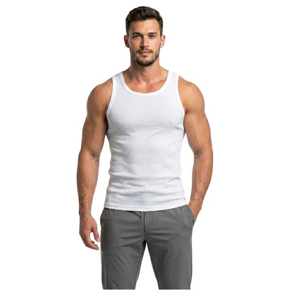 Regata Canelada Americana Masculina Slim Fit Premium Academia Casual