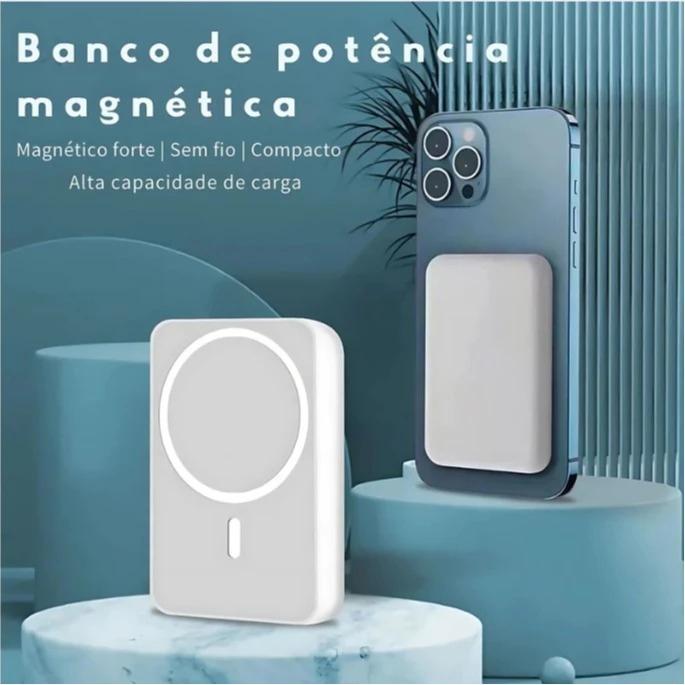 Carregador Portátil 5000Mah/10000Mah Indução Sem fio Bateria Carga