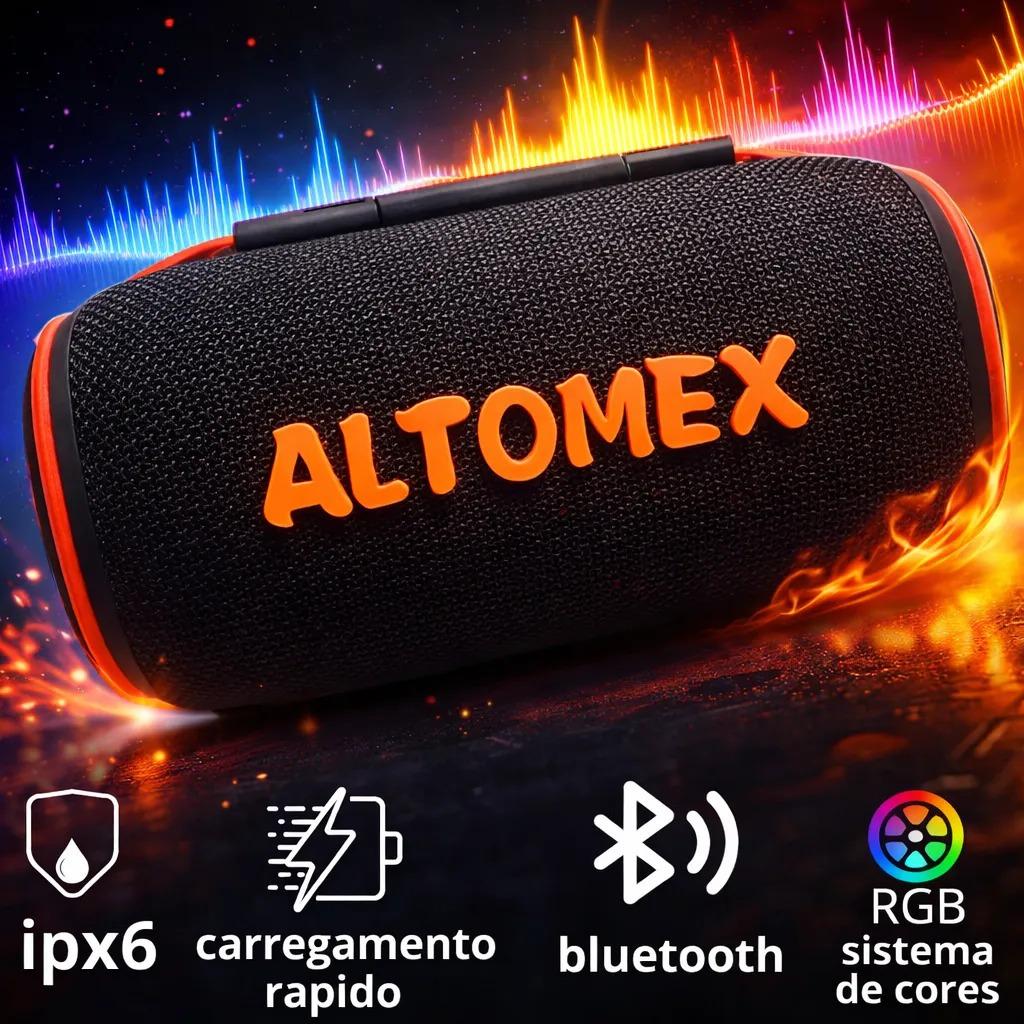 Caixa Caixinha De Som Bluetooth Potente Pendrive Fm Sd Portátil Ipx6