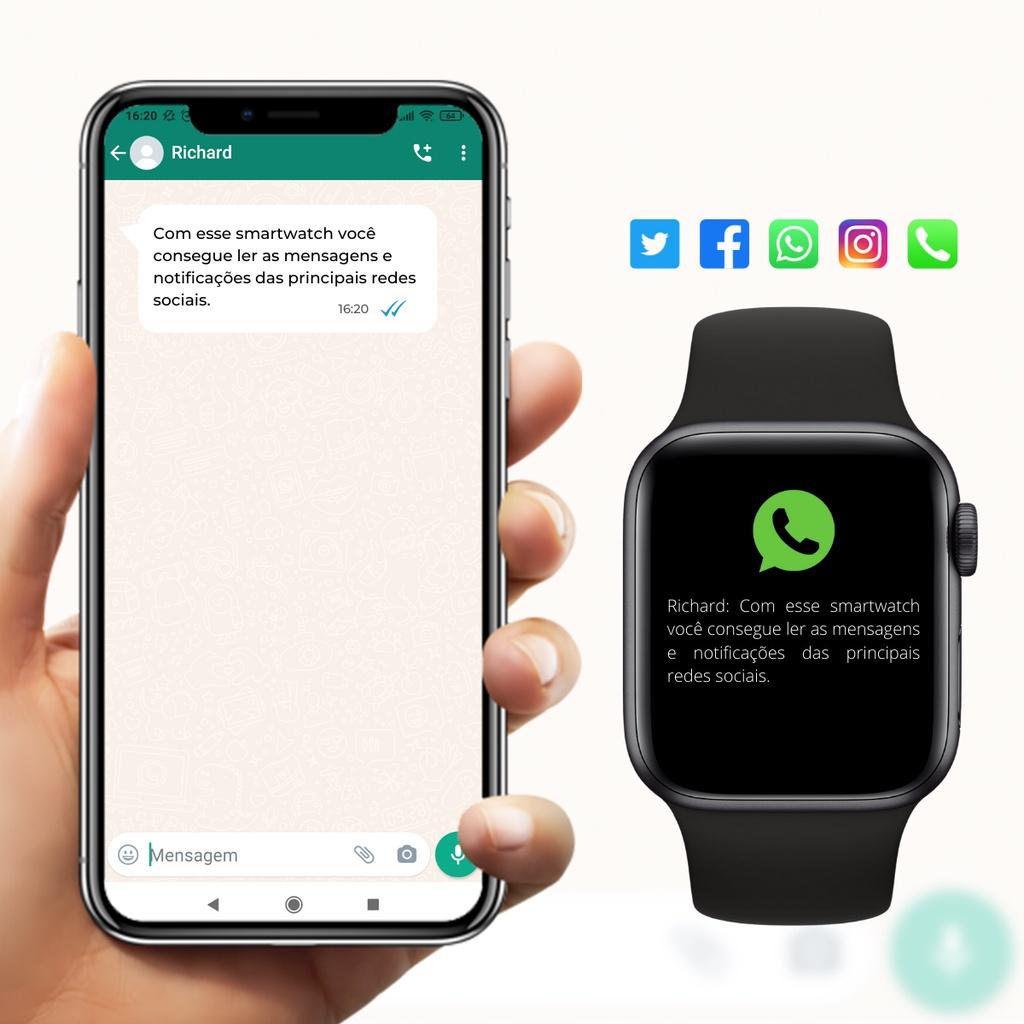 Relógio Inteligente Smartwatch Serie 10 Tela 45mm Com Película Feminino Masculino - Fere Fit
