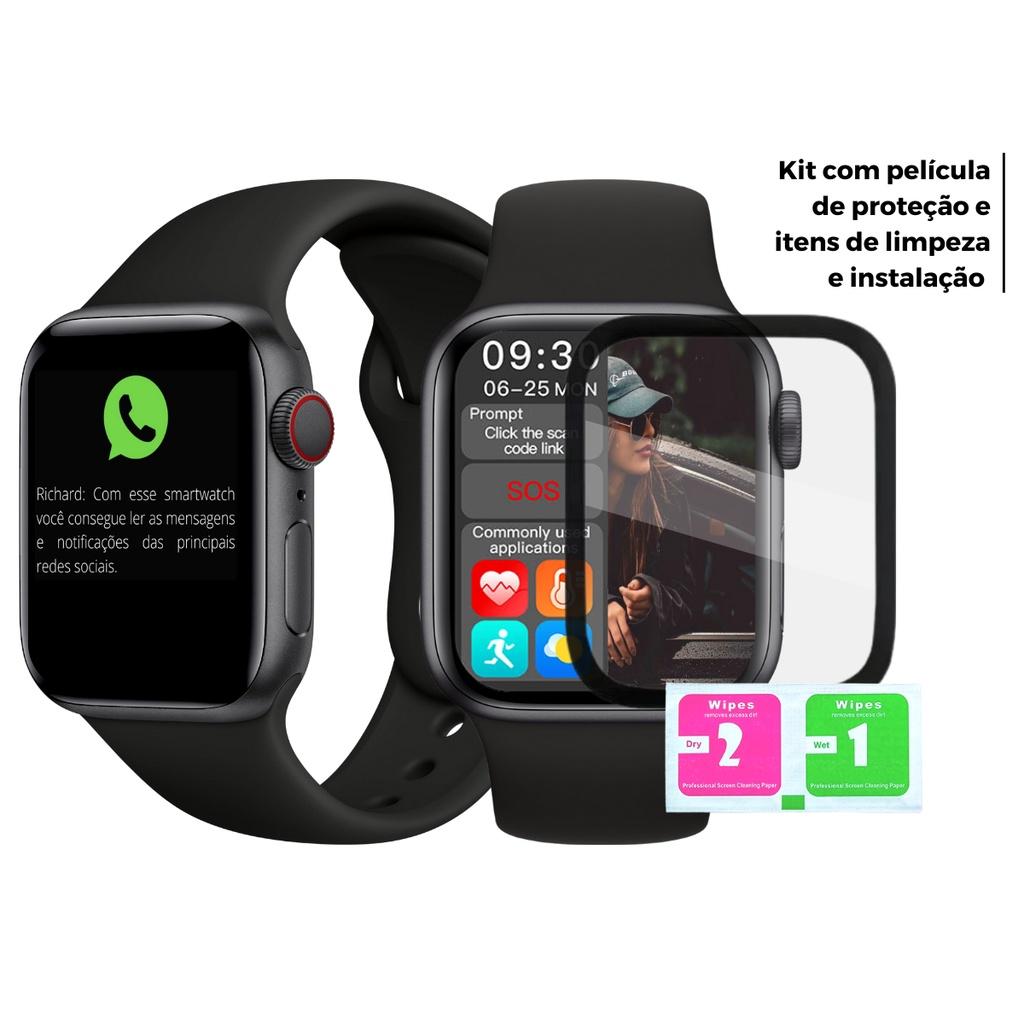 Relógio Inteligente Smartwatch Serie 10 Tela 45mm Com Película Feminino Masculino - Fere Fit