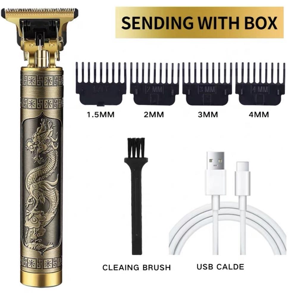 Máquina de Cortar Cabelo e Barba Masculina, Barbeador Elétrico e Aparador Profissional