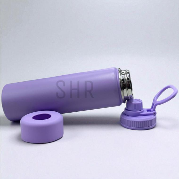 Garrafa Térmica 800ml Com Base De Silicone Removível Aço Inoxidável Quente/Frio