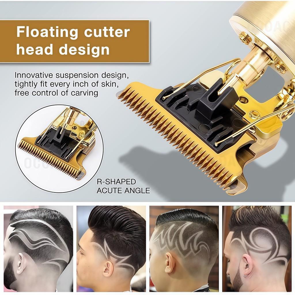 Máquina de Cortar Cabelo e Barba Masculina, Barbeador Elétrico e Aparador Profissional