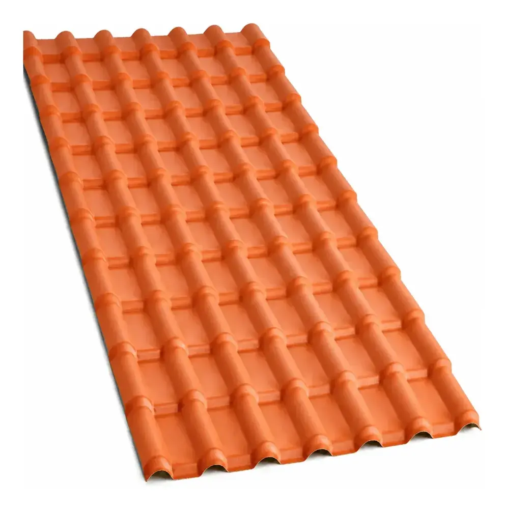 Telha PVC Plan Cerâmica 2,40x1,10m Laranja