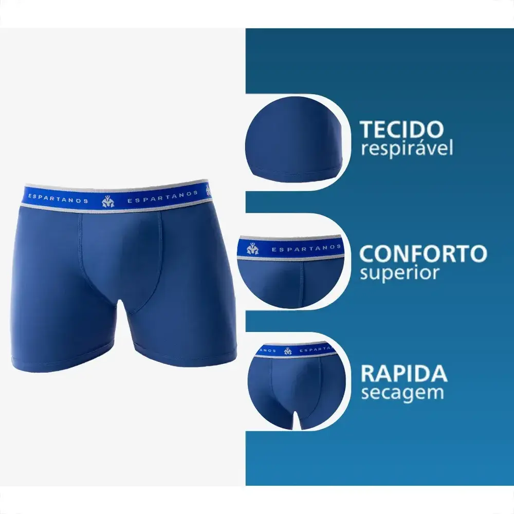 Kit Com 10 Cuecas Boxer Masculina Microfibra Original