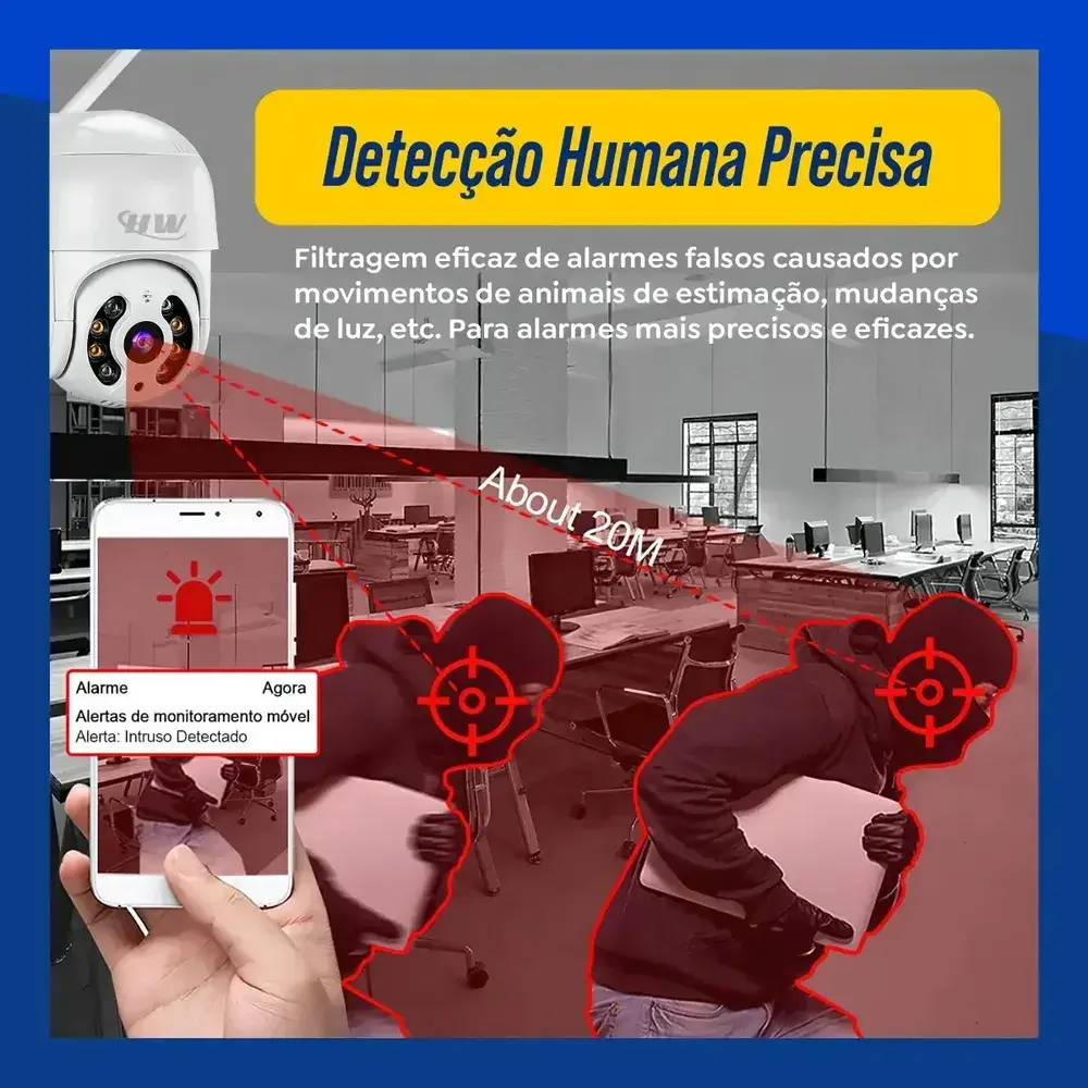 Kit 2 Câmeras Segurança IP Interna Externa Wifi iCSee Infravermelho