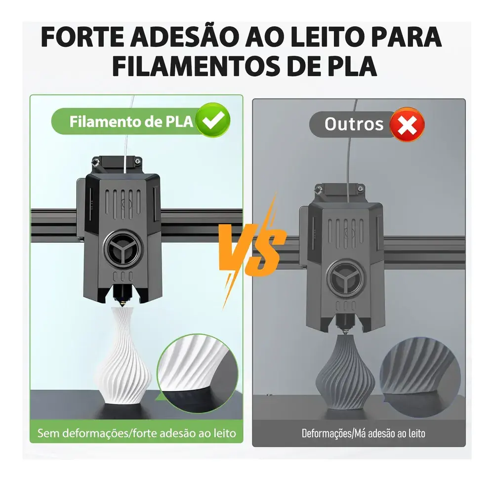 Filamento Pla 1,75mm 1kg Para Impressora 3D Branco Ou Preto