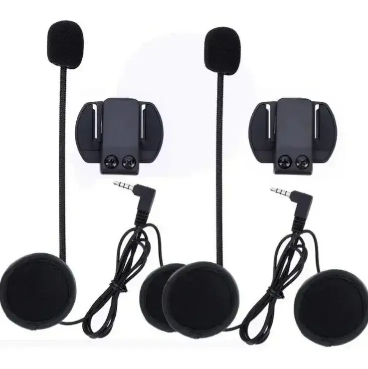 Par Intercomunicador V6 Plus Capacete Comunicador Sem Fio Bluetooth Moto