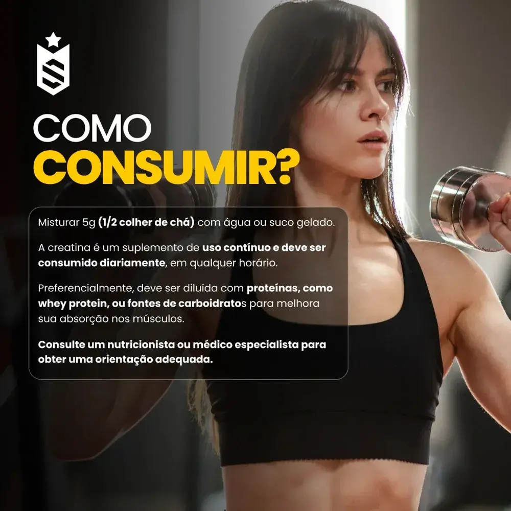 Creatina 1kg Suplemento Monohidratada em pó 100% Pura - Soldiers Nutrition