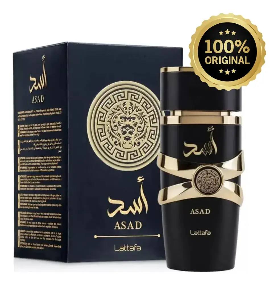 Perfume Lattafa Asad 100ml Eau De Parfum Original Árabe Com Nota Fiscal E Selo Original
