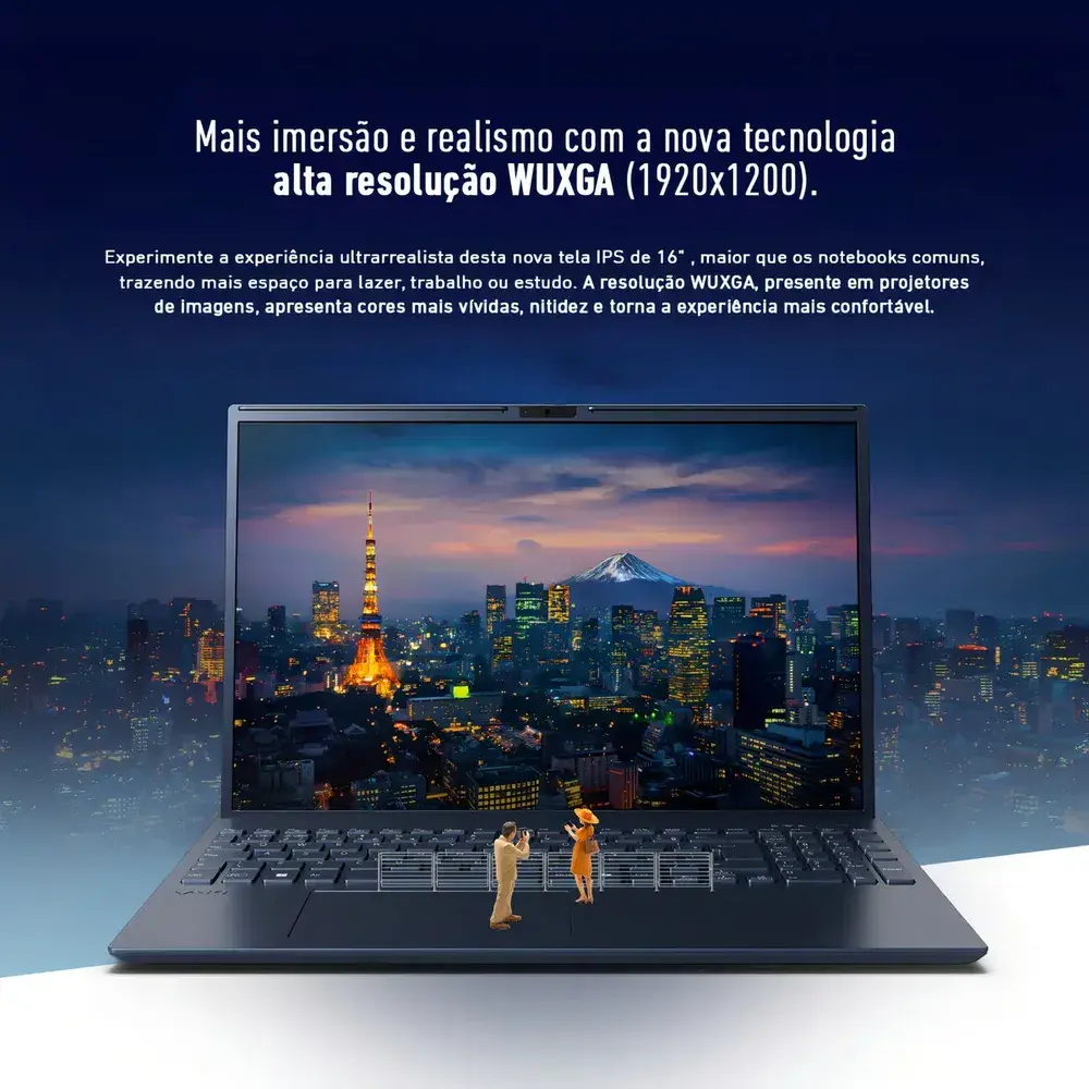 Notebook Vaio Fe16 Amd Ryzen 7 5825u Linux 8gb RAM 512gb Ssd Wi-Fi 6 Tela 16 Ips Wuxga Antirreflexo Cinza Grafite