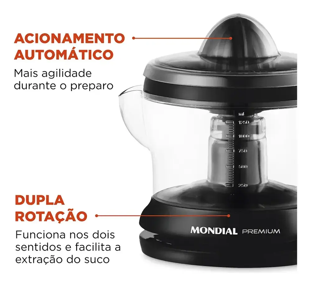 Espremedor Premium Mondial 30W E-02