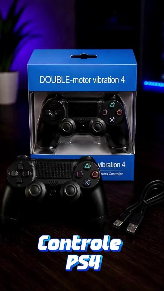 Controle Sem Fio Joystick Bluetooth para PS4 TV Smart PC Redfin