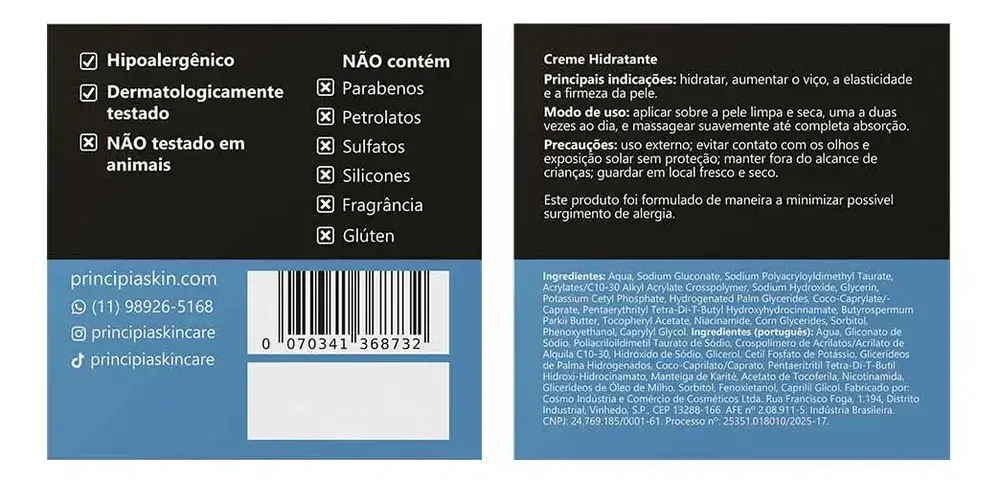 Kit Principia para Rotina de Skincare Pele Sensível com Protetor Solar FPS60
