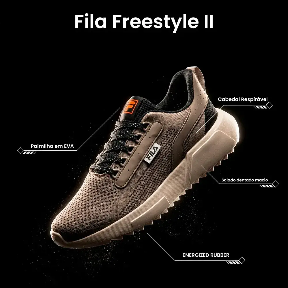 Tênis Fila Freestyle 2 Masculino Esportivo Leve Confortável