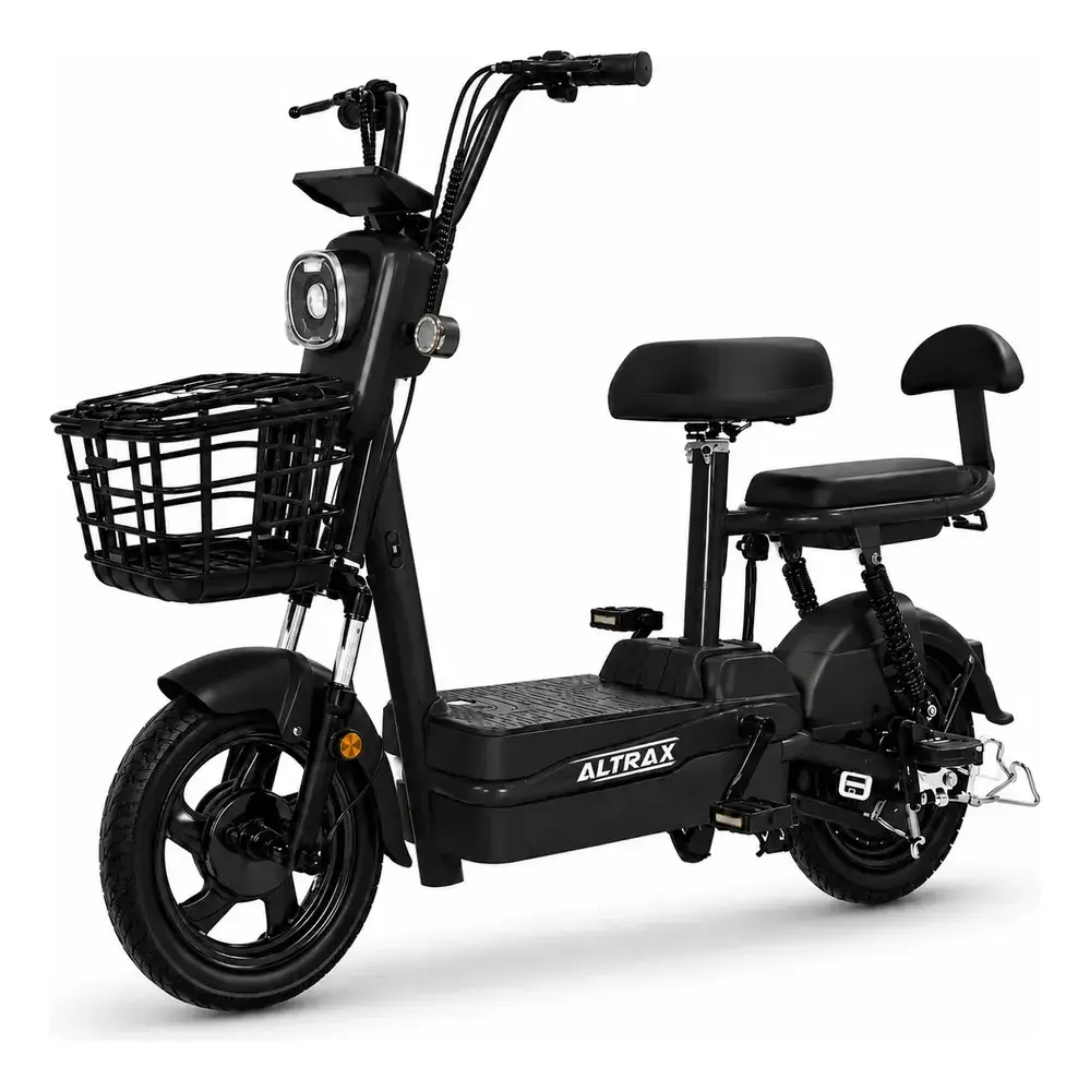 Bicicleta Elétrica Altrax 350w 500w 1000w 48v 60km Mobility Preto