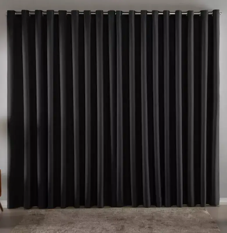 Cortina Blackout em Tecido 3,00x2,80 Corta Luz Preta