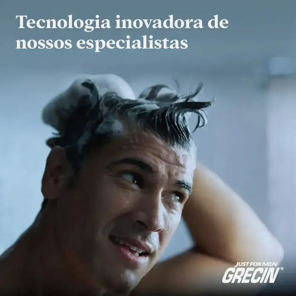 Shampoo Redutor de Grisalhos Grecin Control GX Para Todas os Tons Cabelo 118ml