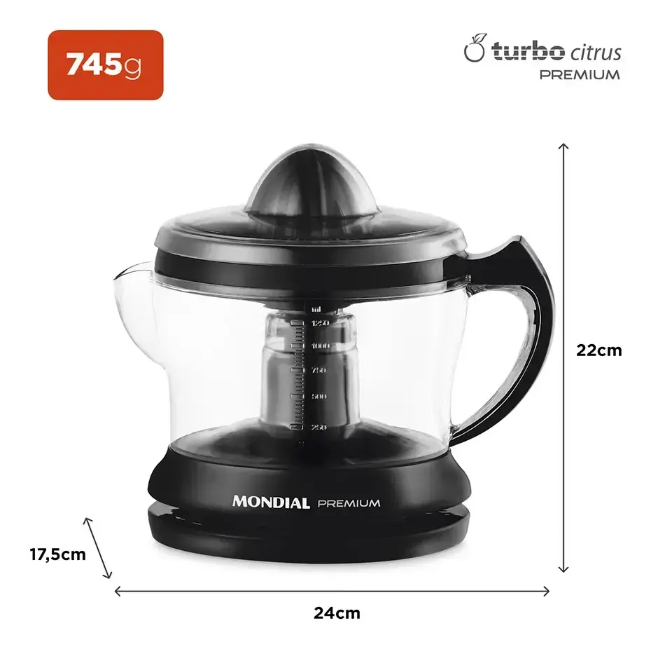 Espremedor Premium Mondial 30W E-02