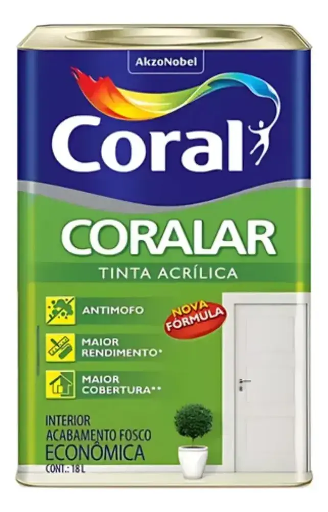 Tinta Coralar Anti Mofo Acrilica Coral Escolha Sua Cor