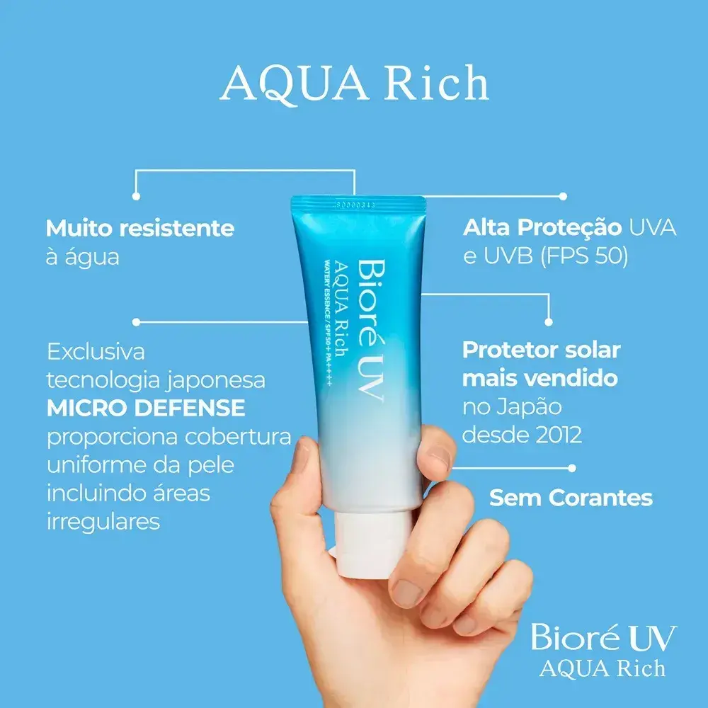 Bioré Protetor Solar Aqua Rich Watery Essence FPS50