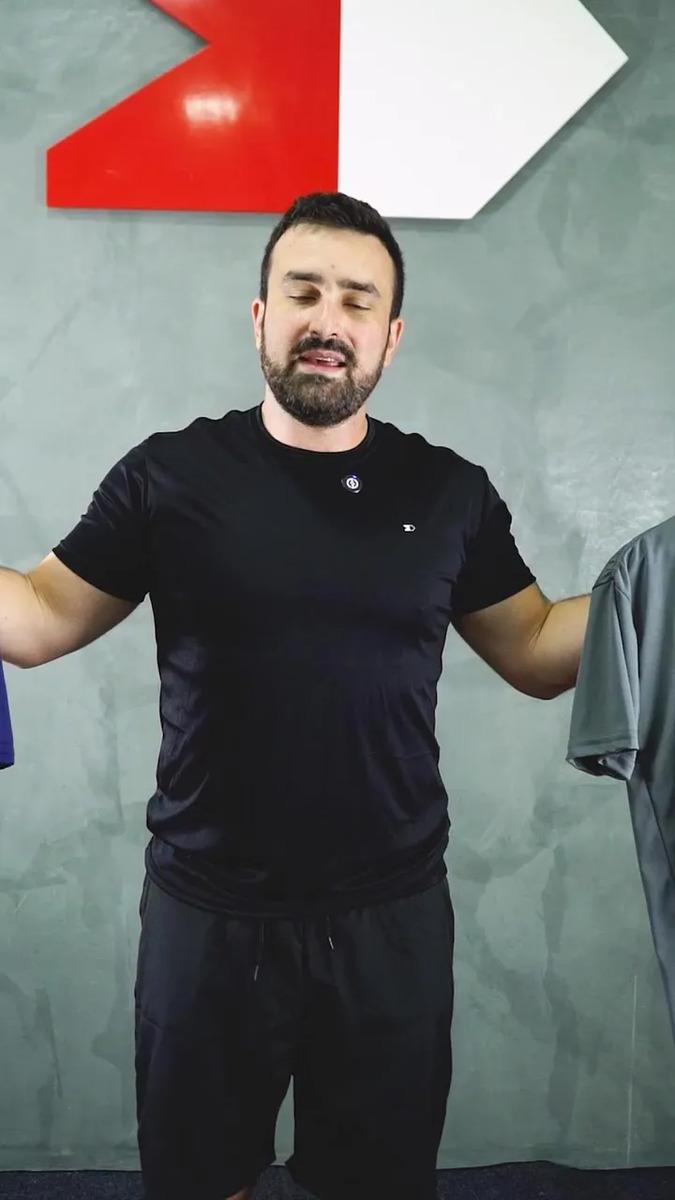 Kit 4 Camiseta Dry-fit Sandrini Masculina Academia Caminhada
