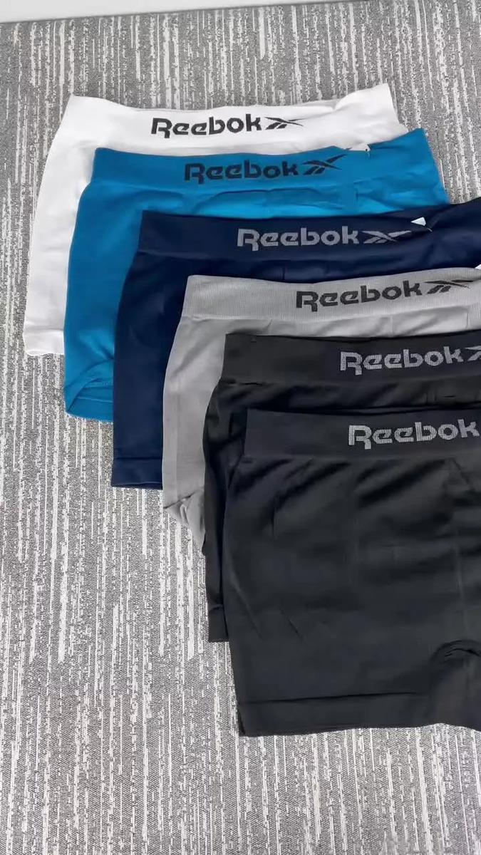 Kit 6 Cuecas Reebok Boxer Microfibra Classic Masculina