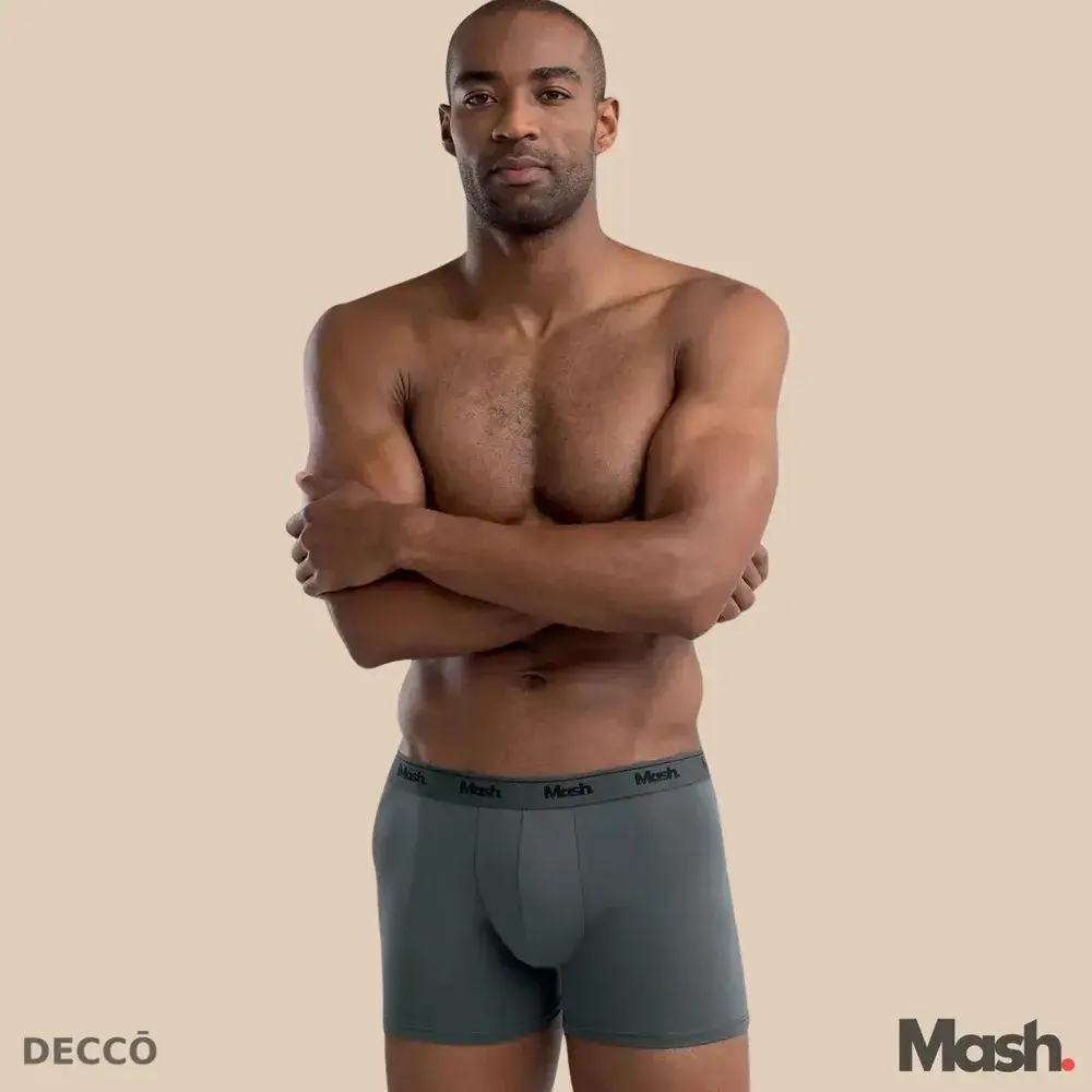 Kit Com 10 Cuecas Boxer Algodão Cotton Masculina Adulto Mash