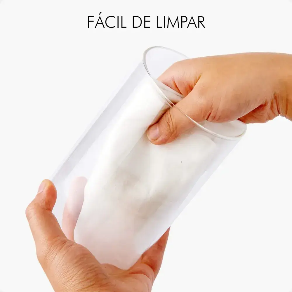 Kit 9 Potes Mantimentos Vidro Herméticos com Tampa Bambu Epsilon