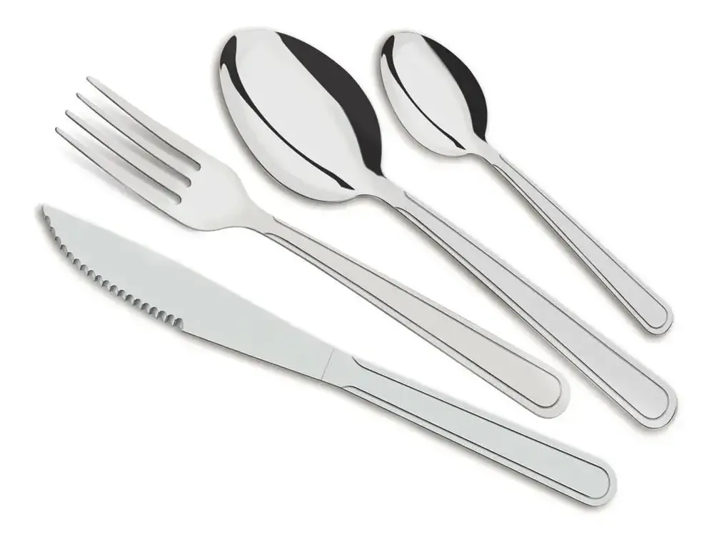 Jogo Talheres Faqueiro Búzios Aço Inox 24 Peças Tramontina