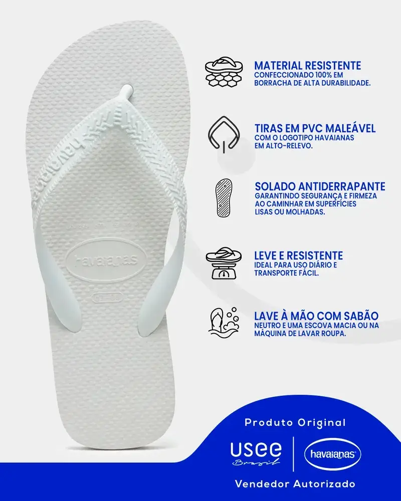 Chinelo Sandália Top Praia Verão Cores Original Havaianas