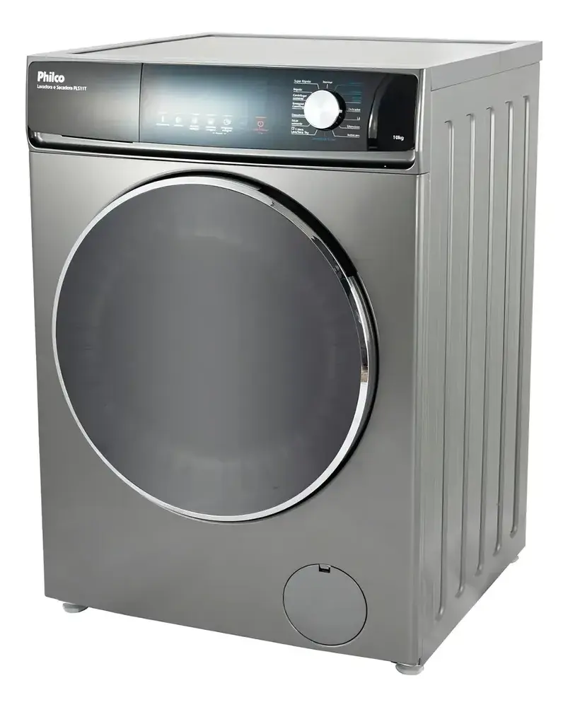 Lava e Seca Philco 16 Programas Eco Inverter 10kg Inox PLS11T