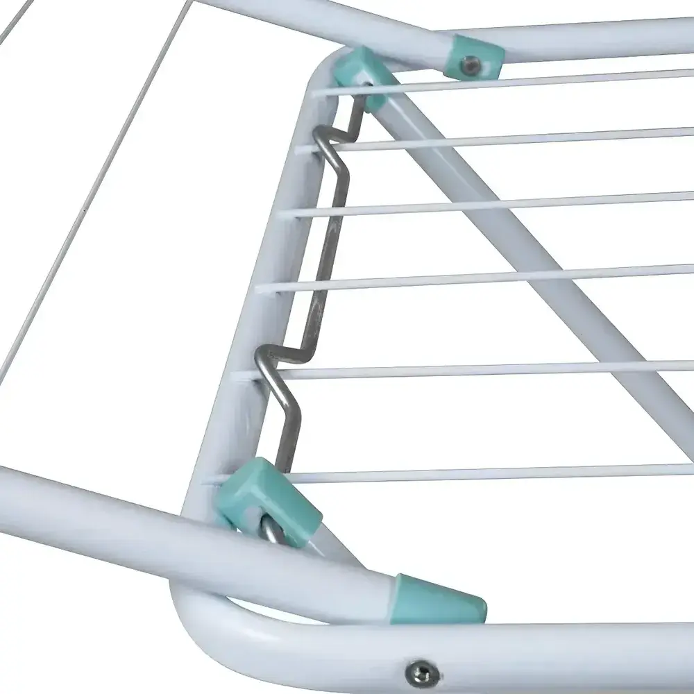 Varal de Chão Reforçado Com Abas Dobrável Retrátil Slim Mor Branco