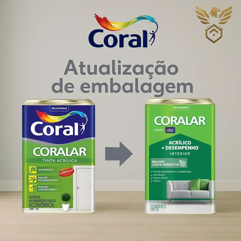 Tinta Coralar Anti Mofo Acrilica Coral Escolha Sua Cor